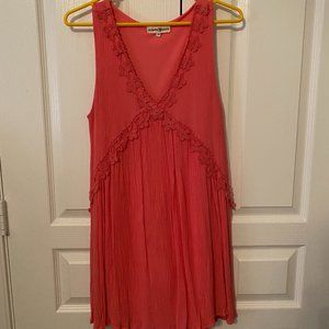 Altar'd State pink dress with floral detail